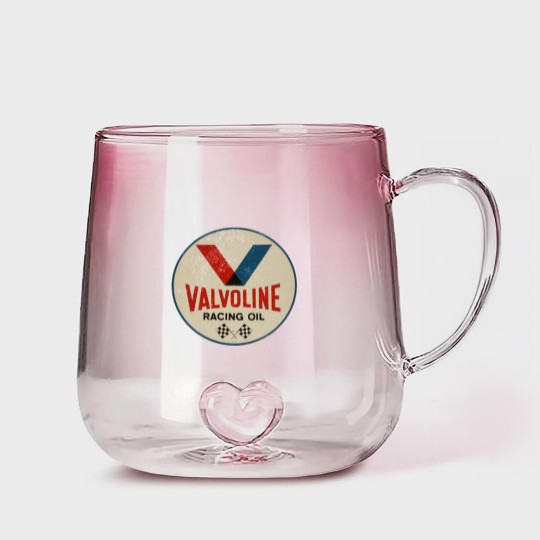 Discover Valvoline Racing Sign Gradient Glass Mugs
