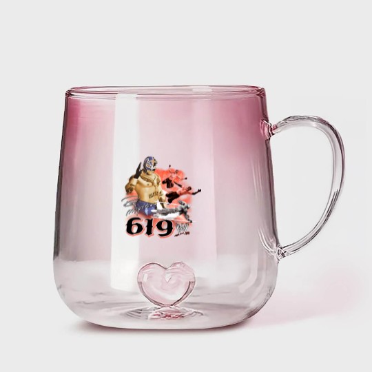 Discover Rey Mysterio Gradient Glass Mugs Clothing For Men, Woman