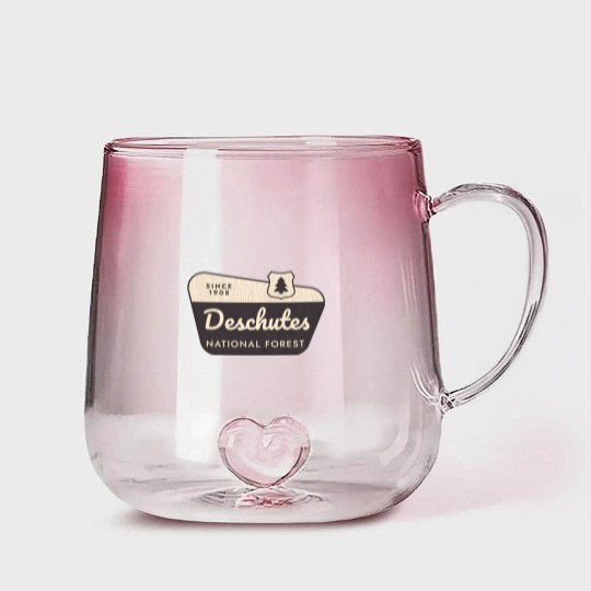 Discover deschutes national forest 1 Gradient Glass Mugs