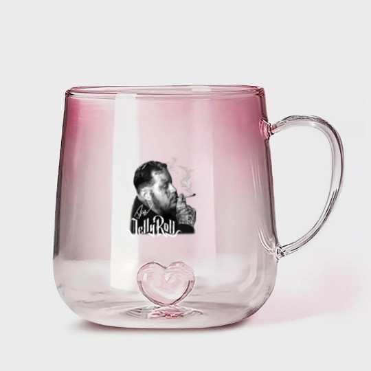 Discover Jelly Roll Gradient Glass Mugs, Jelly Roll Country Music Gradient Glass Mugs, Jelly Roll Addiction Fan Gradient Glass Mugs