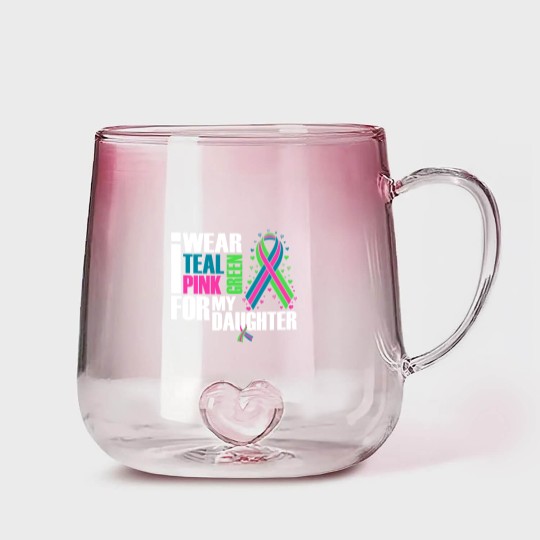 Discover Metastatic Breast Cancer Ribbon Daughter Cancer Awareness Gradient Glass Mugs