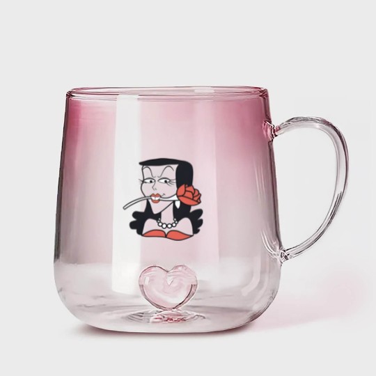 Discover Kurt Cobain Natasha Fatale Vintage Gradient Glass Mugs