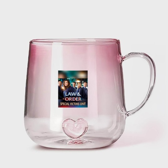 Discover law and order svu Gradient Glass Mugs