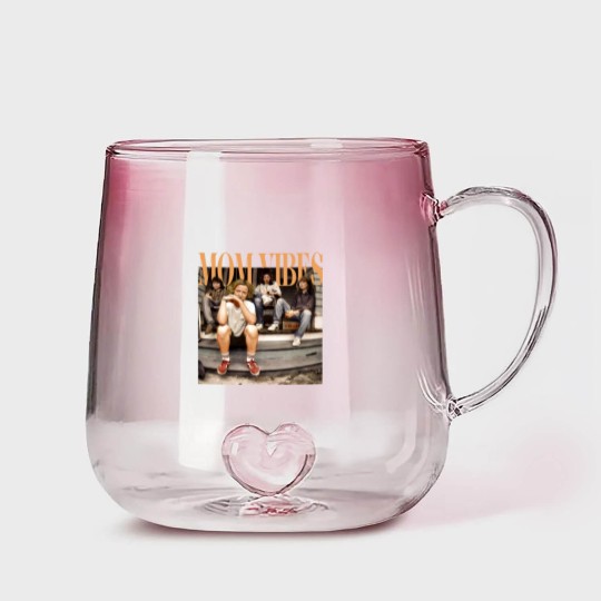 Discover Mom Vibes Thug Life  Gradient Glass Mugs, Vintage 90s Mom Vibes Gradient Glass Mugs, 90s Mom Vibes Gradient Glass Mugs