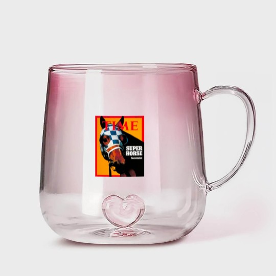 Discover Secretariat Time Magazine Cover 1973 Gradient Glass Mugs