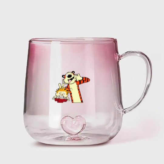 Discover calvin and hobbes, calvin and hobbes logo, calvin and hobbes merch, calvin and hobbes cartoon Gradient Glass Mugs
