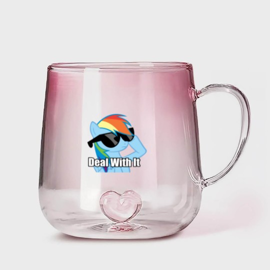 Discover Rainbow Dash Classic Gradient Glass Mugs
