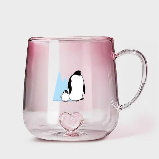 Discover Penguins - Penguins - Gradient Glass Mugs