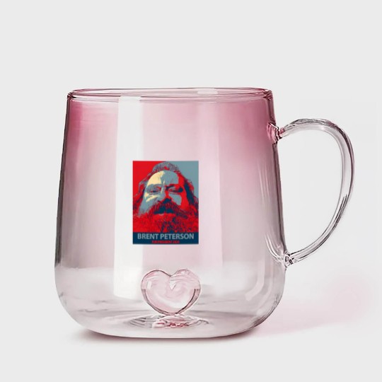 Discover Vote Brent Peterson 2024! Gradient Glass Mugs