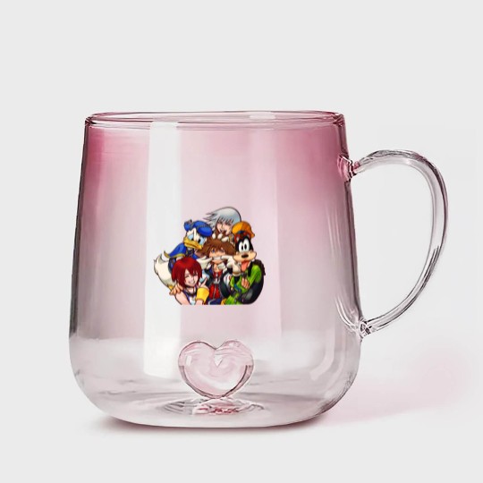 Discover Kingdom Hearts Friends - Kingdom Hearts - Gradient Glass Mugs