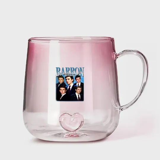 Discover Barron Trump Bootleg Gradient Glass Mugs, Barron Trump Gradient Glass Mugs, Barron Trump Fan