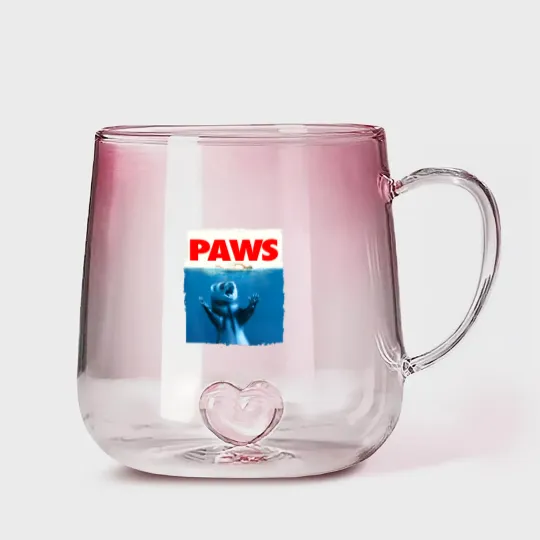 Discover Paws Ferret Funny Ferret Lover Gradient Glass Mugs