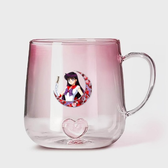 Discover Sailor Mars - Sailor Mars - Gradient Glass Mugs