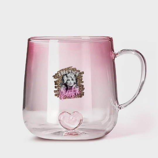 Discover Dolly Parton Gradient Glass Mugs, Dolly Parton Vintage, Country Unisex Music Graphic Unisex Gradient Glass Mugs