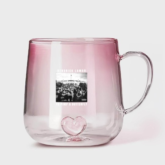 Discover Vintage Rapper Kendrick Lamar To Pimp A Butterfly Album Graphic Gradient Glass Mugs