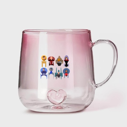 Discover Trek ships & captains 2020 Gradient Glass Mugs
