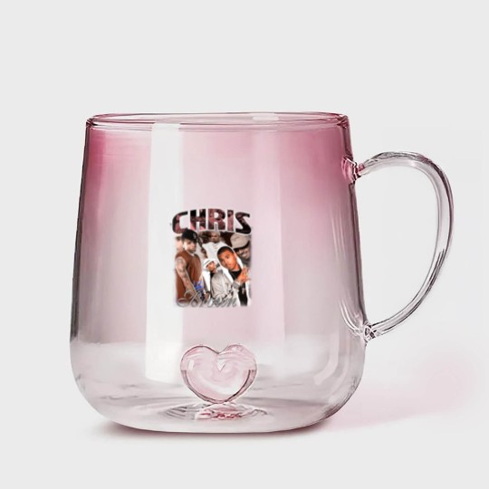 Discover Vintage Chris Brown Gradient Glass Mugs, Chris Brown Gradient Glass Mugs, Chris Brown Hip Hop Gradient Glass Mugs
