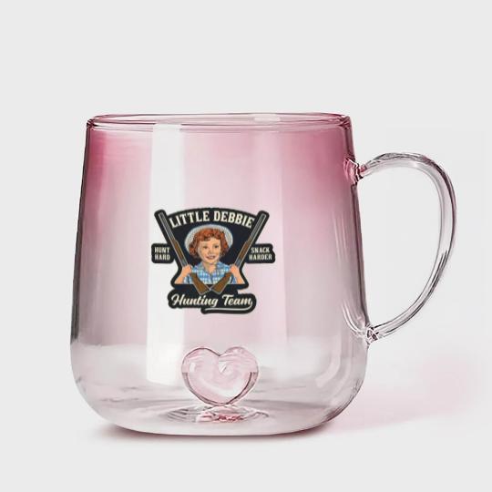 Discover Little Debbie Hunting Team custom Unisex Soft style Gradient Glass Mugs