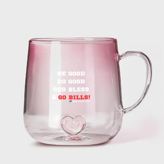 Discover MVP Josh Allen Gradient Glass Mugs, Be Good, Do Good, God Bless, Go Bills Gradient Glass Mugs
