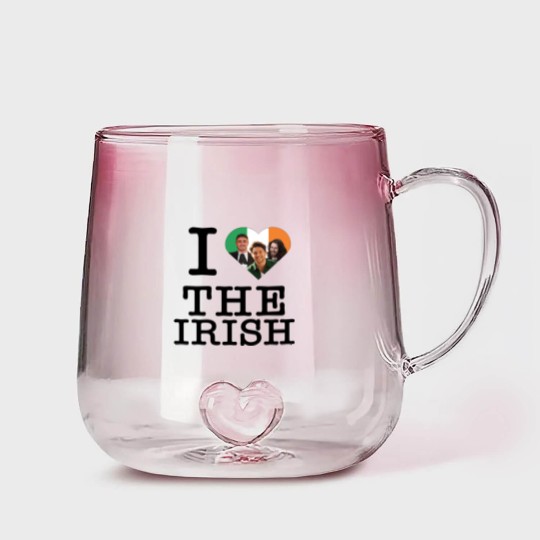 Discover I love heart the irish Niall Horan Hozier Paul Mescal Classic Gradient Glass Mugs