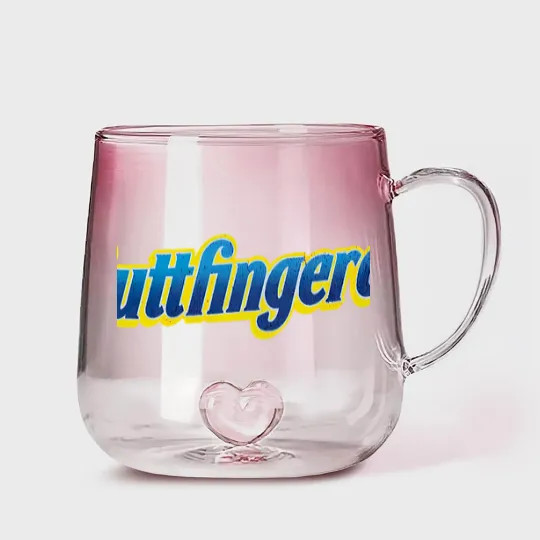 Discover Butterfingerer Adult Funny Gradient Glass Mugs, Butterfinger Parody Gradient Glass Mugs