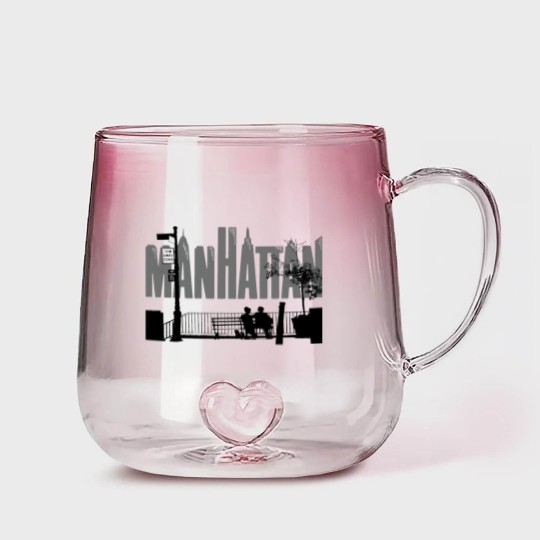 Discover Manhattan - Manhattan - Gradient Glass Mugs