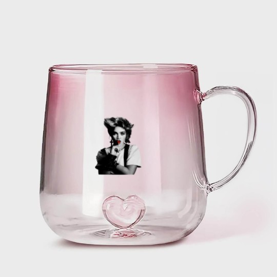 Discover Cool Madonna Lollipop Tour Cotton White Gradient Glass Mugs