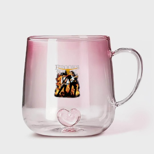 Discover Brooks And Dunn Gradient Glass Mugs, Vintage Country Concert Unisex Gradient Glass Mugs