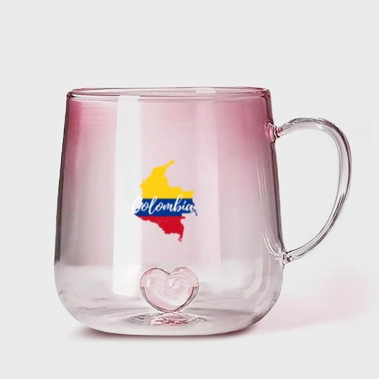 Discover Mapa de Colombia - Map of Colombia - Colombia - Gradient Glass Mugs