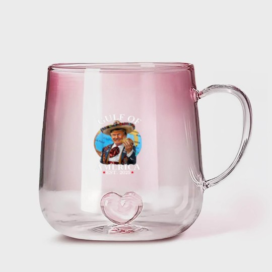Discover The Gulf of America Gradient Glass Mugs, Gulf Of USA America Est 2025
