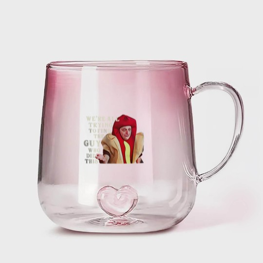 Discover I Think You Should Leave Tim Robinson Hot Dog Gradient Glass Mugs, ITYSL Hot Dog Suit Gradient Glass Mugs