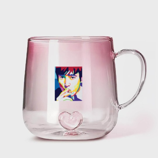 Discover J Lennon in pop art - J Lennon - Gradient Glass Mugs