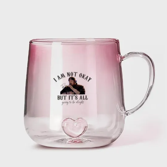 Discover I'm not okay- Jellyroll- Unisex Heavy Cotton Gradient Glass Mugs