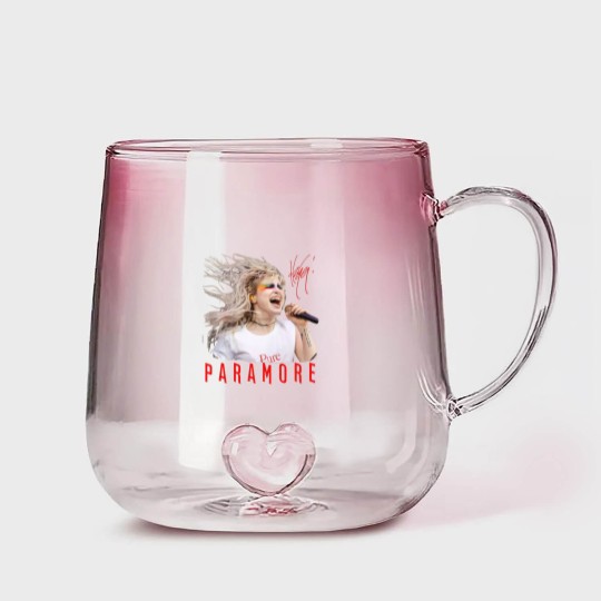 Discover Paramore Hayley Williams Gradient Glass Mugs, Music Tour 2023, Paramore Merch Gradient Glass Mugs