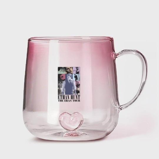 Discover Tom Cruise Ethan Hunt The Erass Tourr Unisex Gradient Glass Mugs