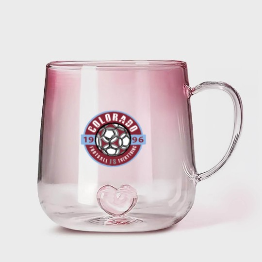 Discover Football Is Everything - Colorado Vintage - Colorado Rapids - Gradient Glass Mugs