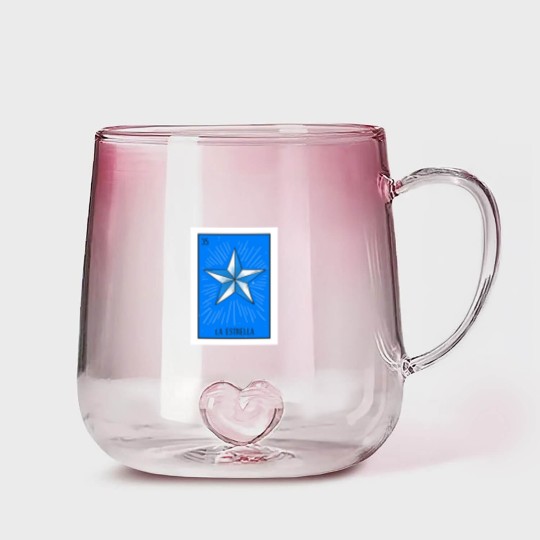 Discover Mexican Loteria 35 La Estrella The Star - Loteria - Gradient Glass Mugs