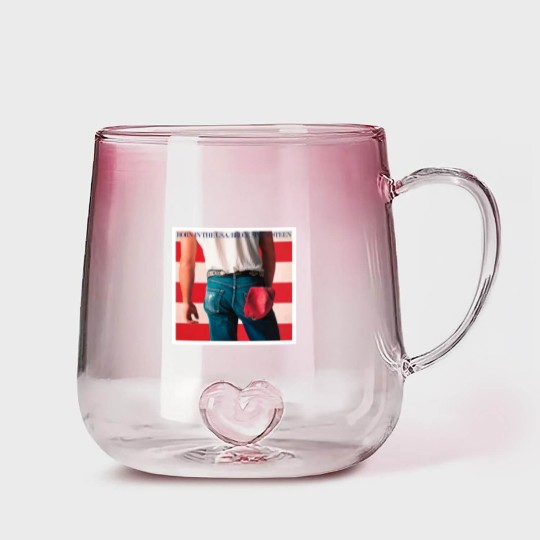 Discover Bruce Springsteen Gradient Glass Mugs - Born in the USA Gradient Glass Mugs