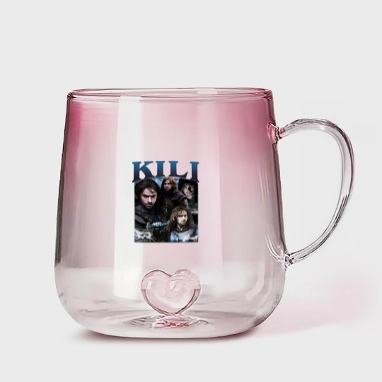 Discover Limited Kili Gradient Glass Mugs Vintage 90s Gradient Glass Mugs Fili and Kili Movie Gif For Woman And Man Unisex Gradient Glass Mugs