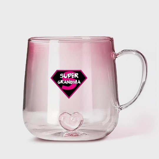 Discover Super Grandma Gradient Glass Mugs