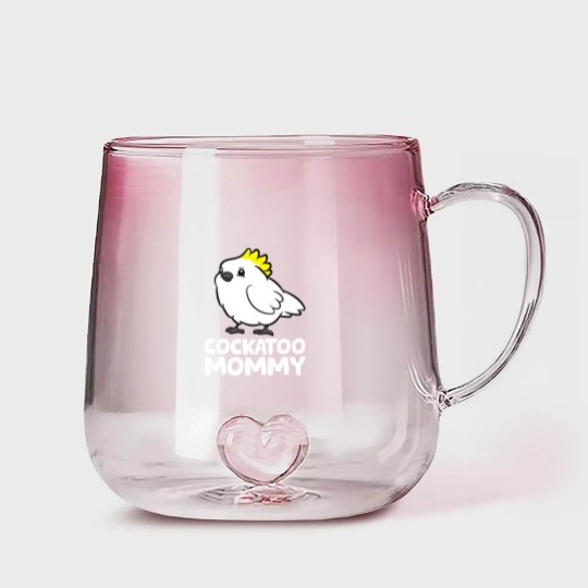 Discover Cockatoo Mommy Funny Cockatoo Gradient Glass Mugs