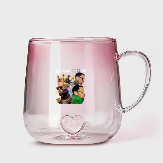 Discover Chris Brown Gradient Glass Mugs, Chris Brown 11:11 Tour 2024 Gradient Glass Mugs, Chris Brown Breezy Gradient Glass Mugs