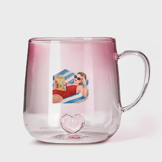 Discover Beach Read by Emily Henry book Gradient Glass Mugs | Super soft cotton bookish Gradient Glass Mugs