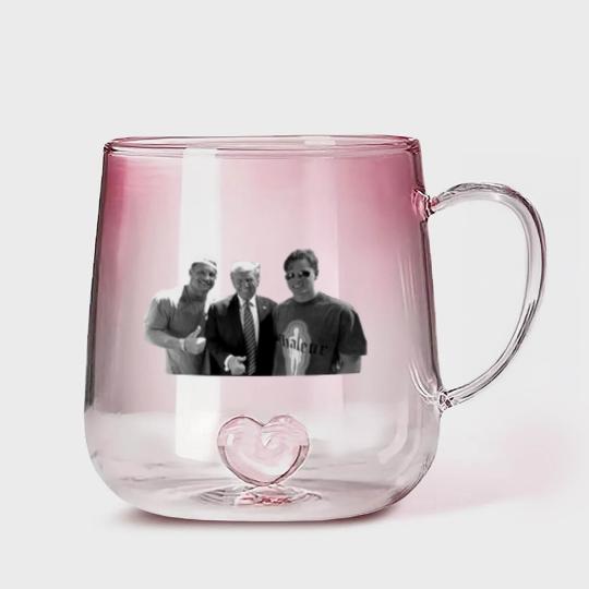 Discover Donald Trump Nick Bosa Joe Burrow Gradient Glass Mugs, Political Statement Gradient Glass Mugs, Conservative ShirtSports Gradient Glass Mugs
