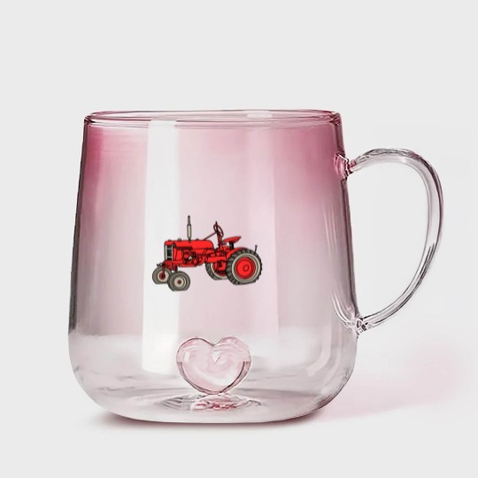 Discover Farmall Tractor Gradient Glass Mugs