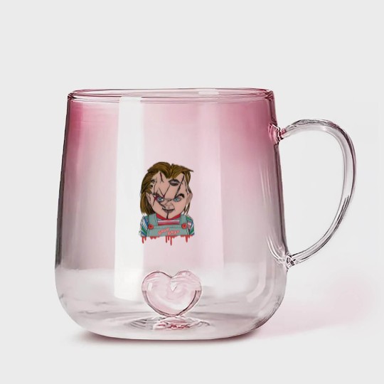 Discover Chucky Kids Gradient Glass Mugs - Child's play Gradient Glass Mugs