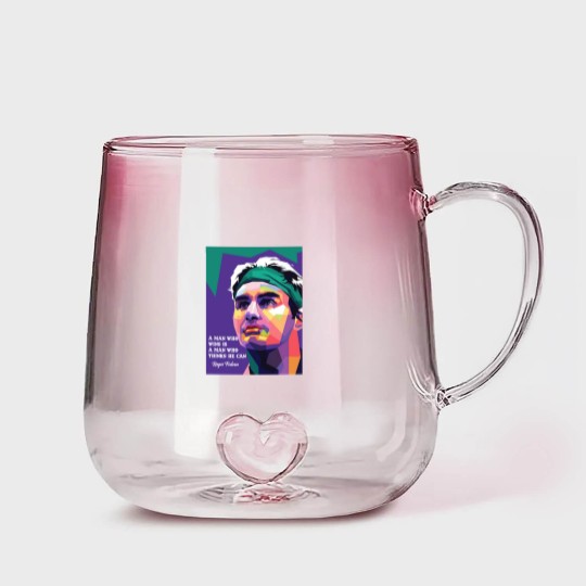 Discover Roger federer motivation - Roger Federer - Gradient Glass Mugs