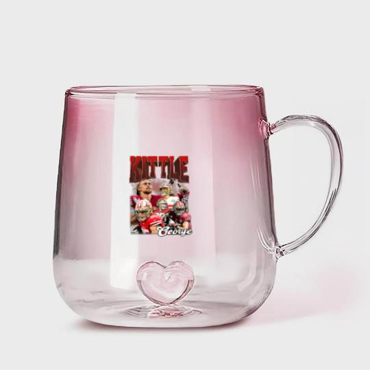 Discover Limited George Kittle Gradient Glass Mugs professional American Football Player