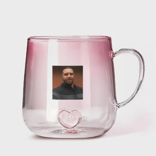 Discover JD Vance George Floyd Meme Gradient Glass Mugs, Funny Political Parody Gradient Glass Mugs, Satire Gradient Glass Mugs, Viral Internet Meme