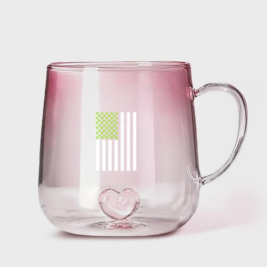 Discover Shamrock American Flag Gradient Glass Mugs